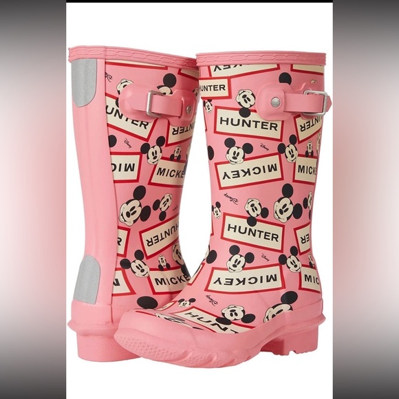 Hunter Other - Hunter Kids Pink Mickey Mouse Rain Boots